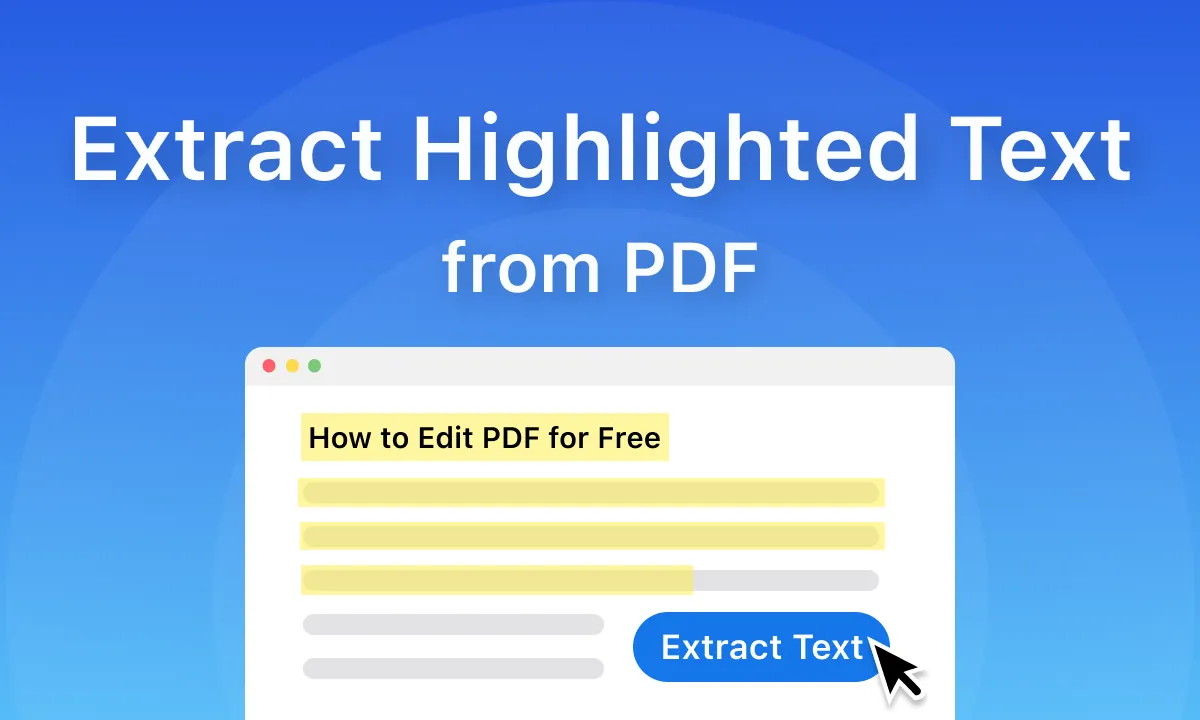 从 PDF 中提取突出显示:不再是 BS,只有突出显示