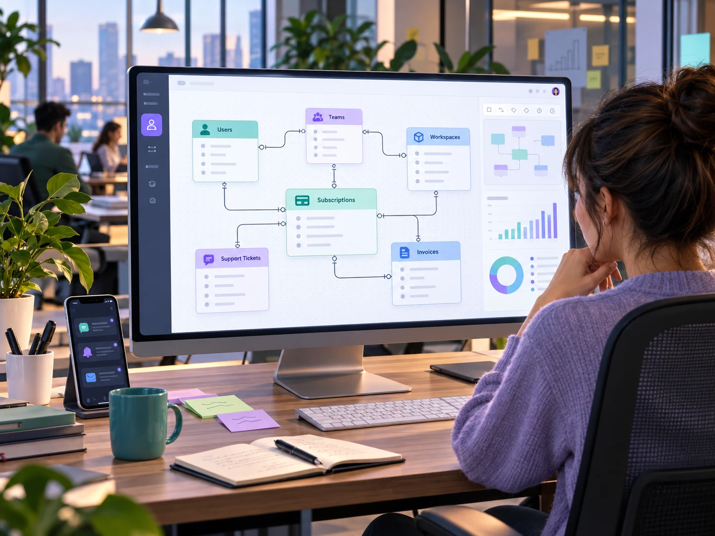 Business-Analysten bei der Datenmodellierung