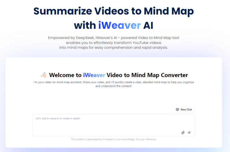 Transform Your YouTube Videos into Mind Maps with AI Tools | iWeaver AI