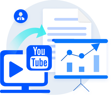Analistas de negocios y datos para el resumen de videos de YouTube