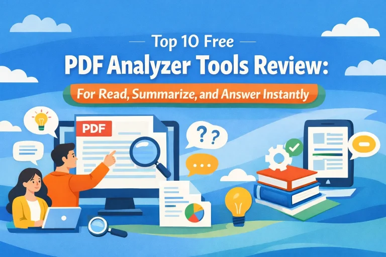 2026년 최고의 무료 PDF 분석 도구 10가지: PDF를 읽고, 요약하고, 즉시 답변하세요