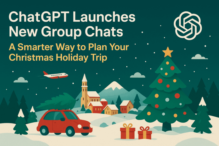 ChatGPT Launches New Group Chats: A Smarter Way to Plan Your Christmas Holiday Trip