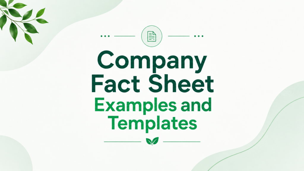 company-fact-sheet-examples-and-templates