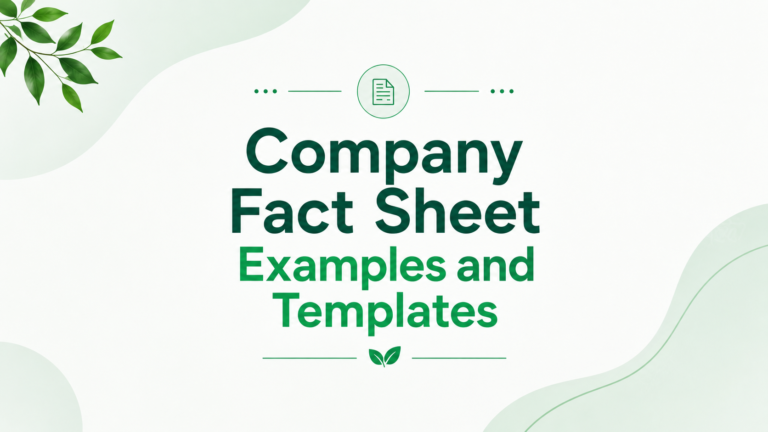 company-fact-sheet-examples-and-templates