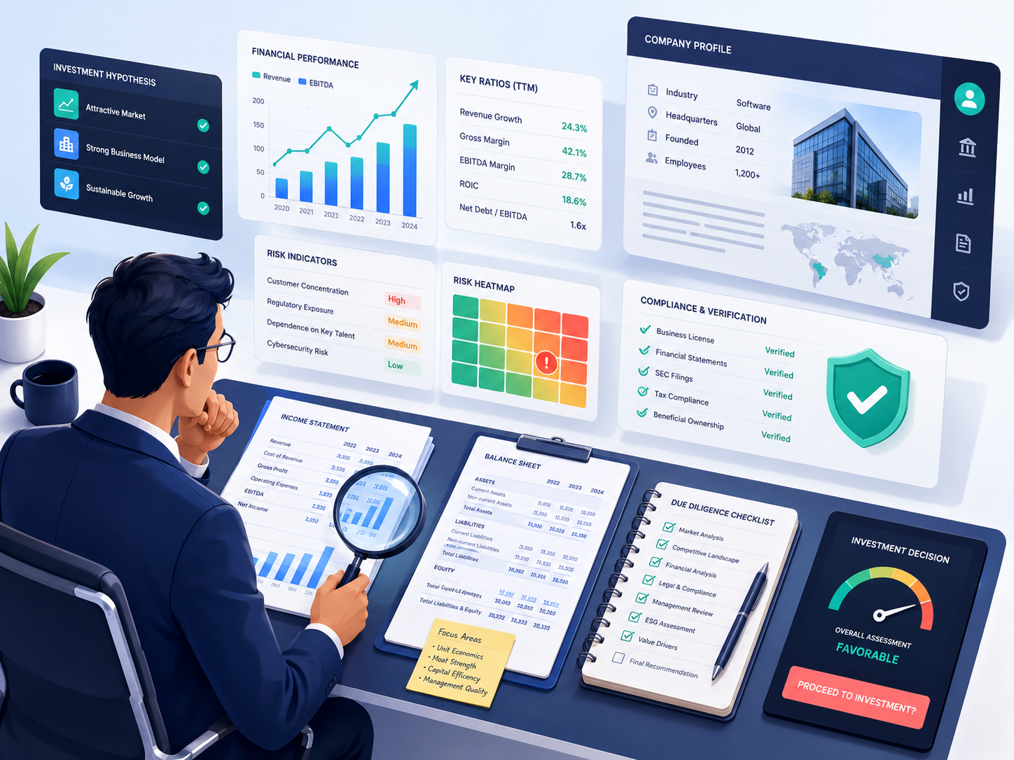 Company Research Generator Investment Due Diligence